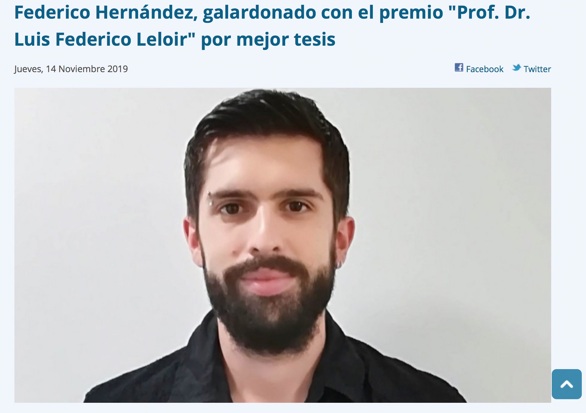Federico Prize announcement